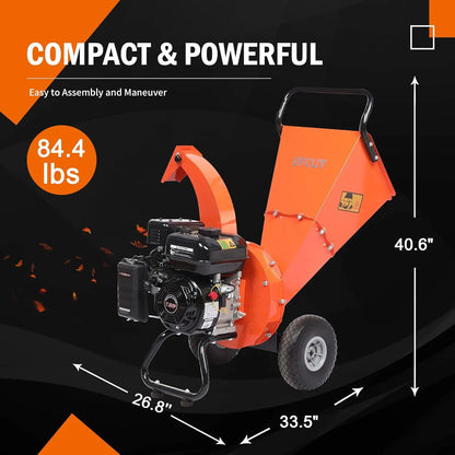 New-C30 LITE Heavy Duty 7 HP Woodchipper Shredder