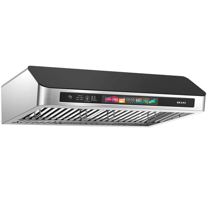 30/36 Inch Under Cabinet Range Hood with Voice/Gesture/Touch Control