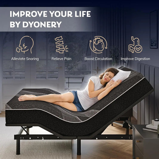 Twin XL Adjustable Bed Base Frame with Wireless Remote control