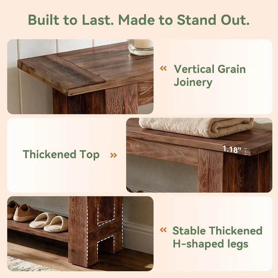 Solid Wood TV Stand for TVs up to 75''