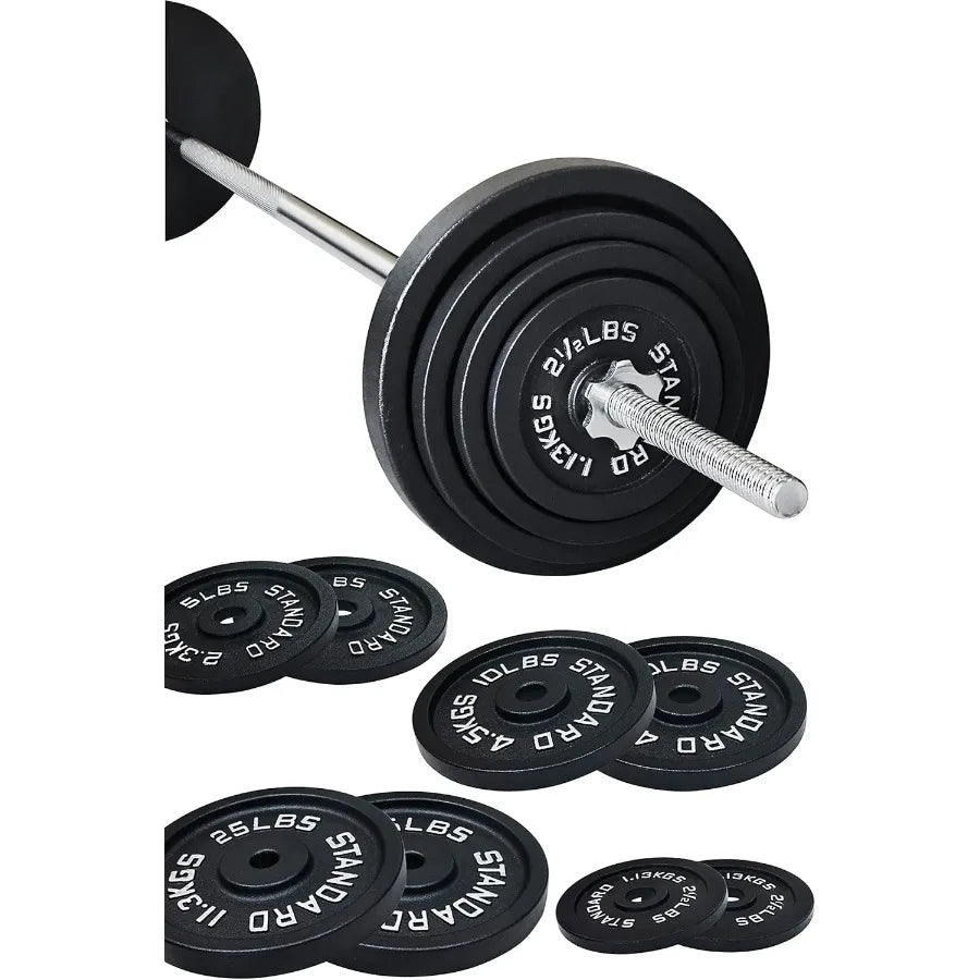 5FT Standard Barbell with Star Locks