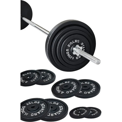 5FT Standard Barbell with Star Locks