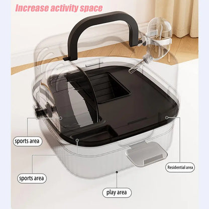 Habitat Small Lightweight Animal Carrier with Water Bottle