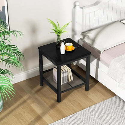 3 pieces living room table set with metal frame