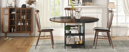 47-inch Round Dining Table for 4