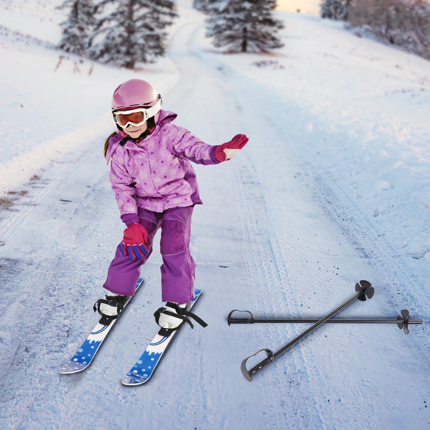 Kids Ski Board Set for Ages 2-8