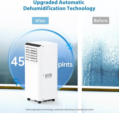 8000BTU Portable Air Conditioners with Remote Control And 24h Timer