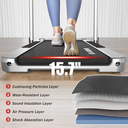 2.5HP Home Folding Treadmills with Incline and Gesture Sensing Control