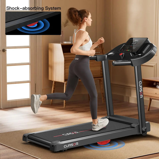 2.5 HP Quite Brushless, Folding Treadmill with Pulse Sensors