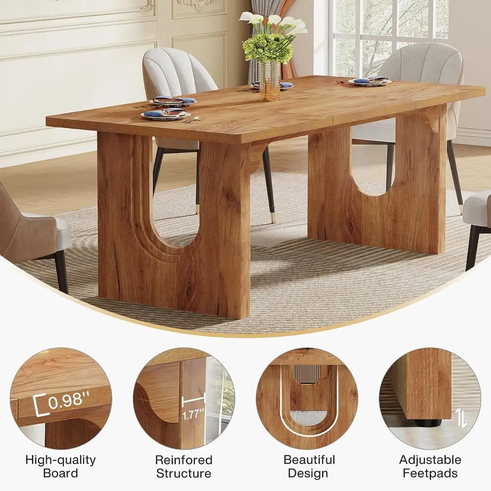71" Large Kitchen Dining Table