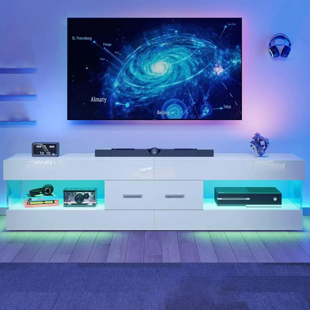 High Gloss LED Entertainment Center Stand