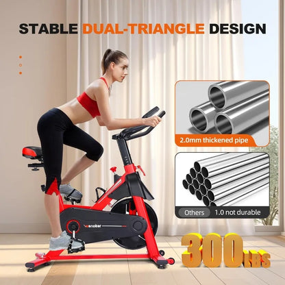 Stationary Bike for Home/Indoor Cycling with Silent Belt Drive