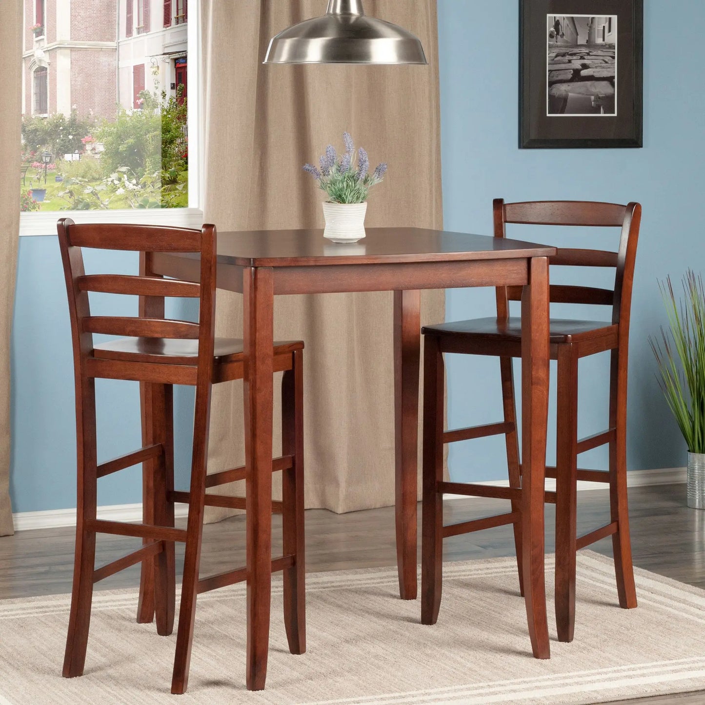 3-Piece High/Pub Dining Table Set