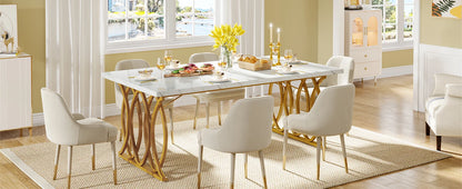 63-Inch Rectangular Dining Table for 4 to 6 people