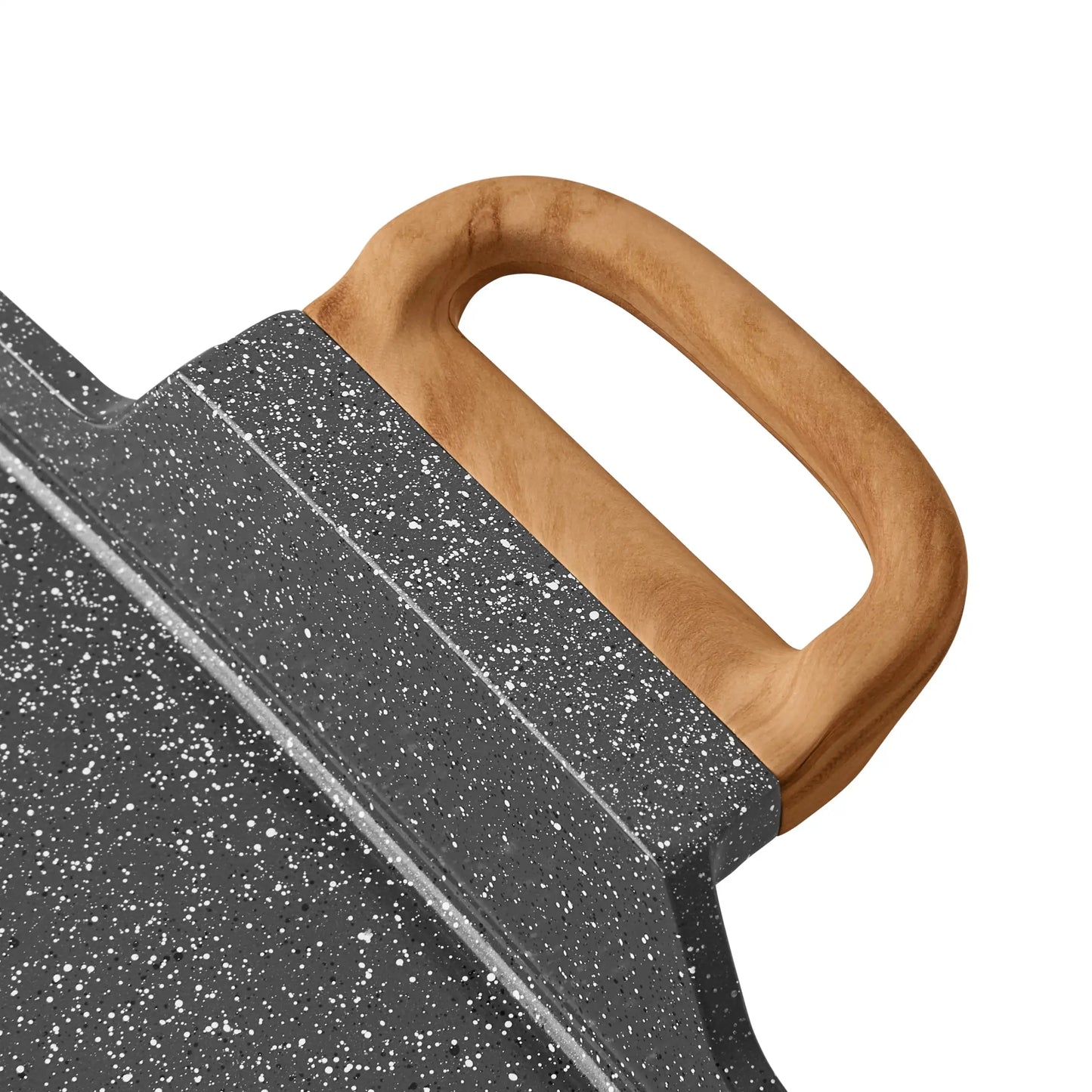 Cast Aluminum Double Griddle with Charcoal Grey Speckled