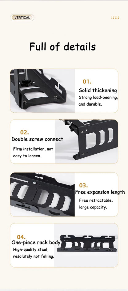 Telescopic Under Table Storage Rack Organizer