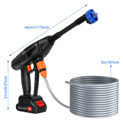 Cordless Pressure Washer with 6-in-1 Adjustable Nozzles