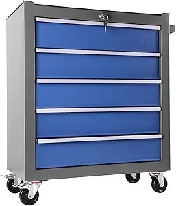 7 Drawers Rolling Tool Chest with Lock & Key