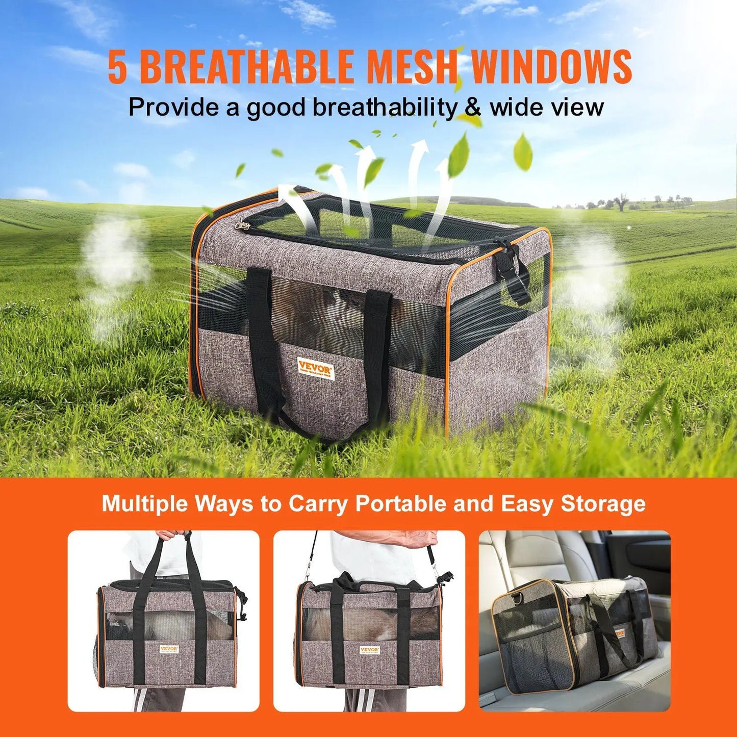 22 Lbs. Capacity Airline Approved Pet Carrier