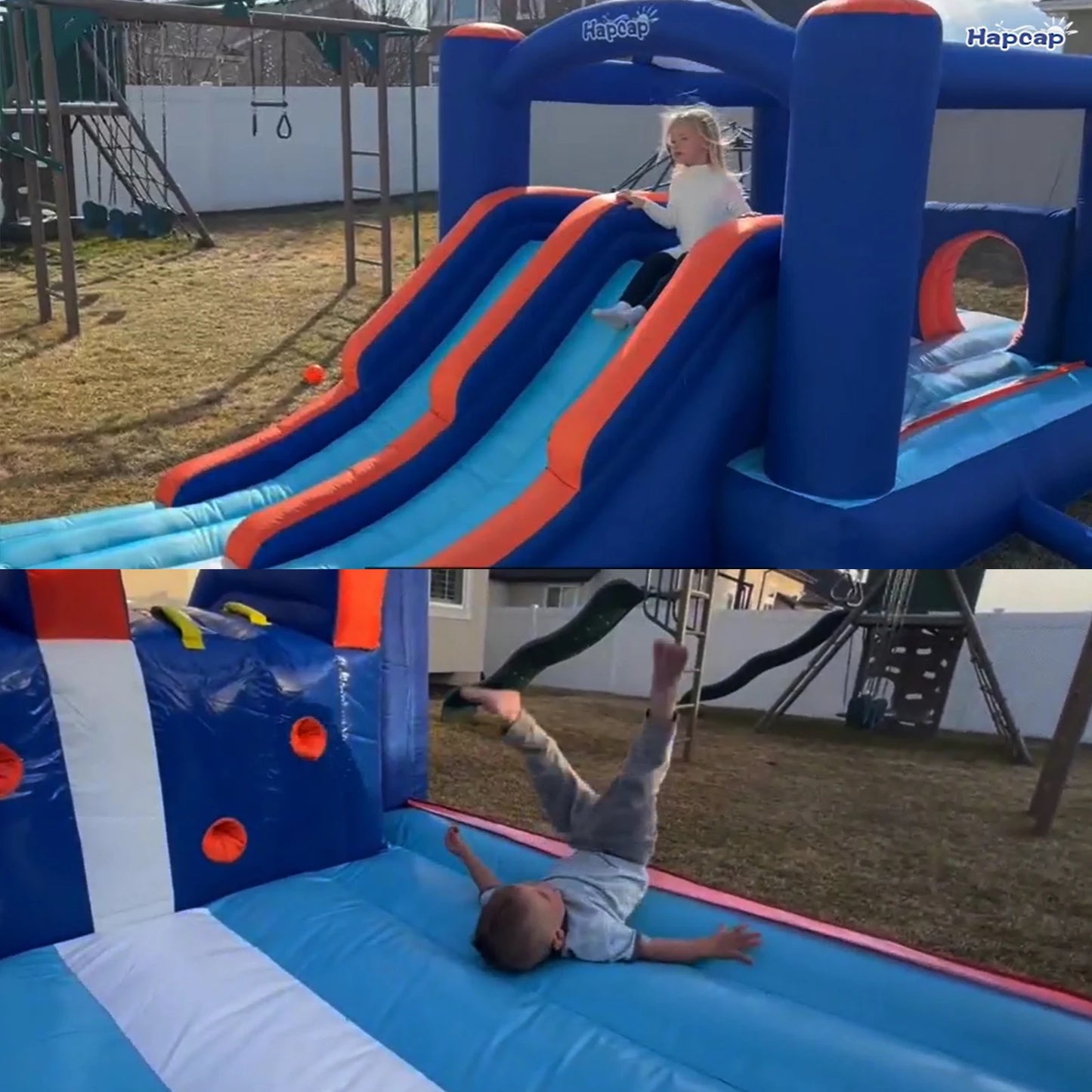 Inflatable Bounce House Obstacle Course for Kids