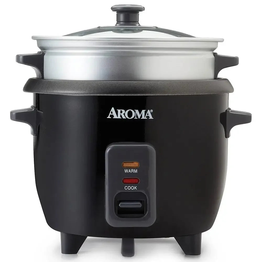White Pot Style Rice Multi Cooker 6-Cup Capacity