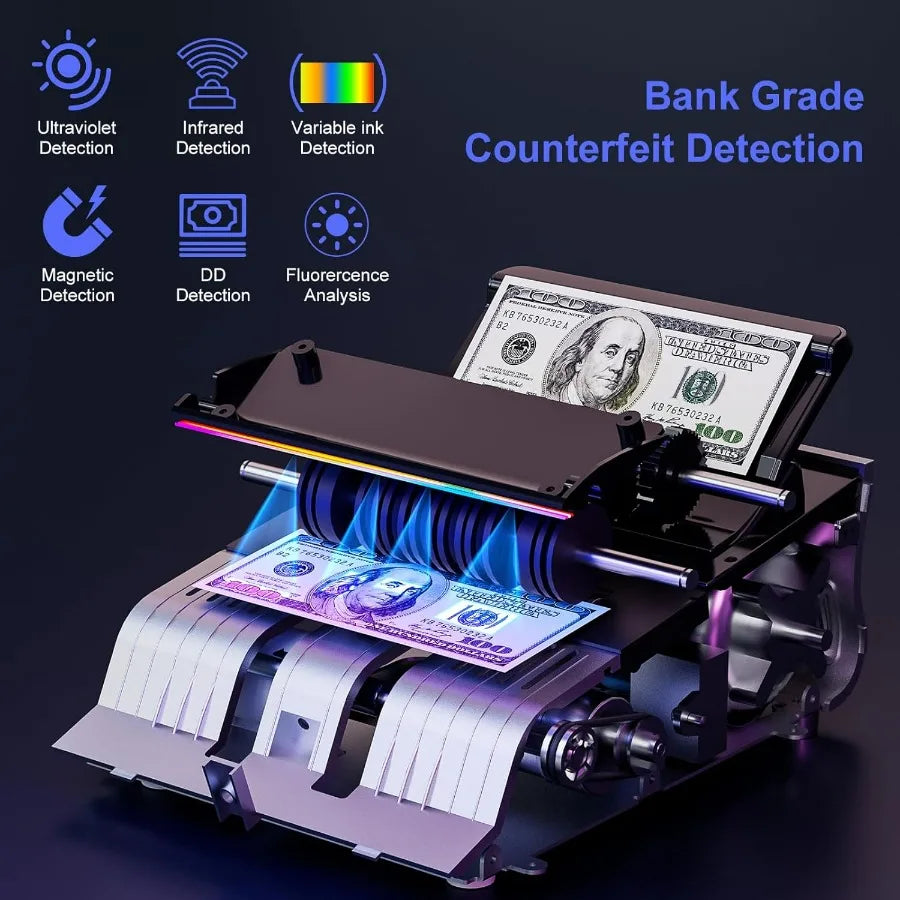 High Performance Money Counter Machine for Dollar and Euro Bills