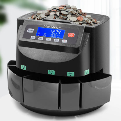 Automatic Dollar Coin Counter an LCD Display for Counting