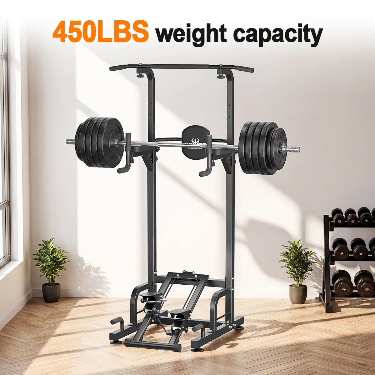 Multifunctional Power Tower Pull Up Dip Station