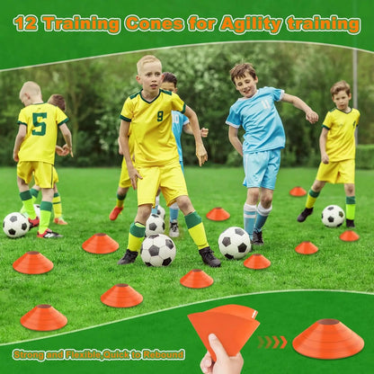 12×6 ft /6×4 ft Portable Collapsible Soccer Goal