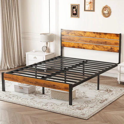 Metal Platform Bed Frame No Box Spring Needed