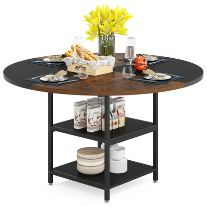 47-inch Round Dining Table for 4