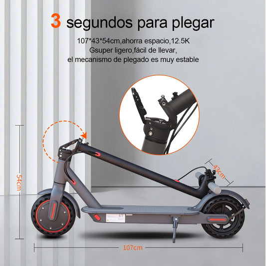 350W 19mph waterproof Electric Scooter with Shock-absorbing