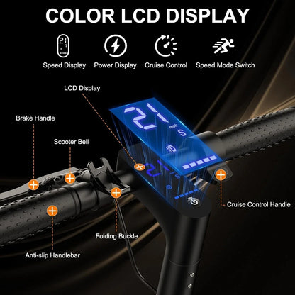 500W 22MPH Adult 10inch Electric Scooter Shock-absorbing