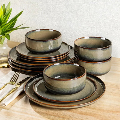 Handcrafted Terra Ceramic Dinnerware Set