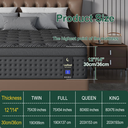 12"14"Twin Full Queen King Size Mattress