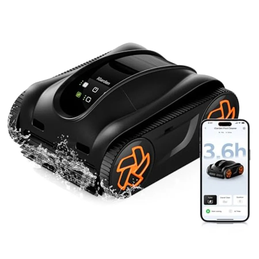 4-in-1 Robotic Pool Cleaner with Smart Navigation