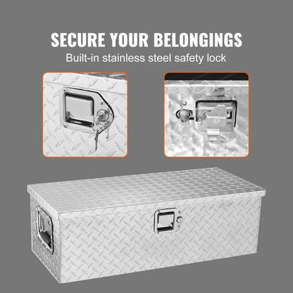 30x13x9.6 Inch Waterproof Lockable Storage with Widened Handles