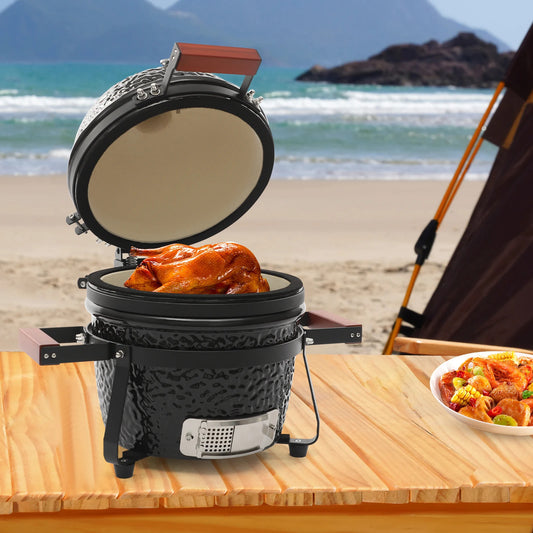 13inch Ceramic Barbecue Grill Picnics Patio