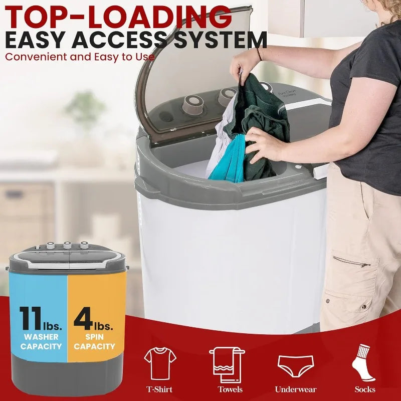 2 in 1 Portable Mini Washing Machine