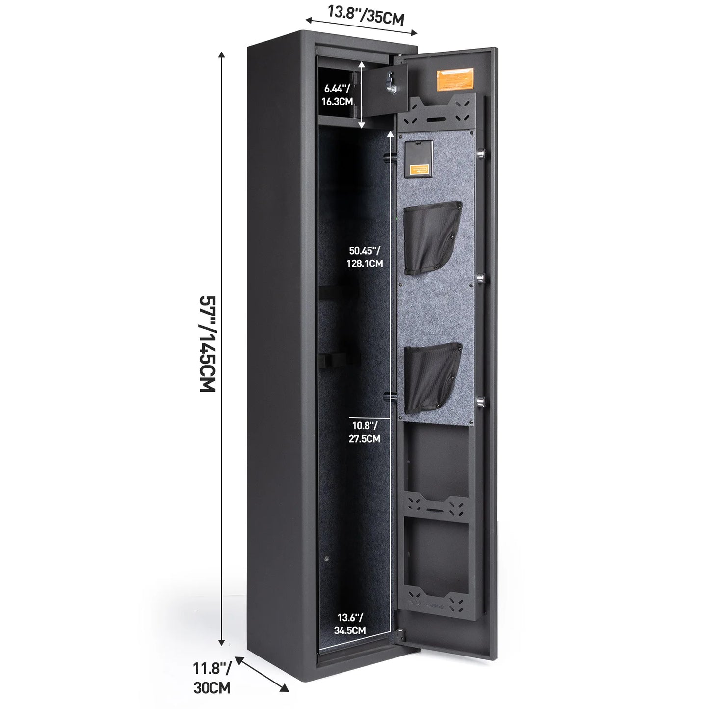 Mustak 3-8 Rifles Gun Safe for Home with Fingerprint/Keypad