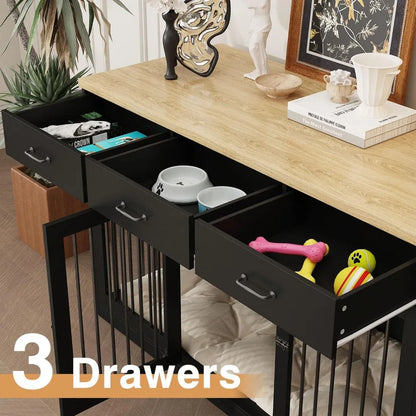55.3" Indoor Heavy Duty Dog Kennel