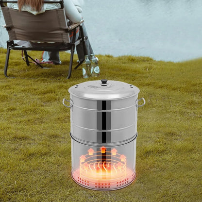 16" Large Portable Charcoal Grills with 50 Skewers