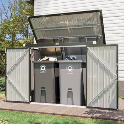80 CU. FT Outdoor Storage Shed Organizer for trashcans