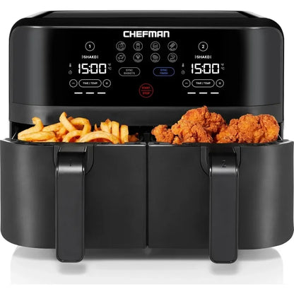 6 Quart Dual Basket Air Fryer - Digital Touchscreen