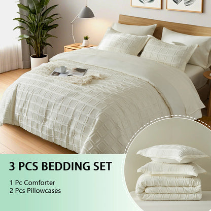 Solid color cut flower Queen size Comforter sets