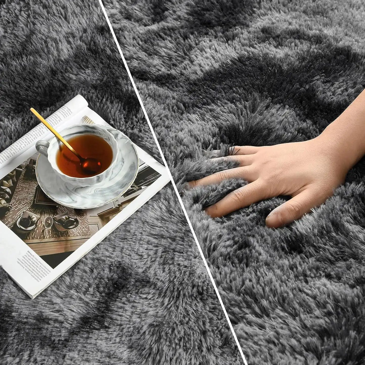 Super Soft Shaggy Rug for Livingroom, bedroom