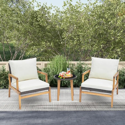 3-Piece Wicker Patio Furniture Set