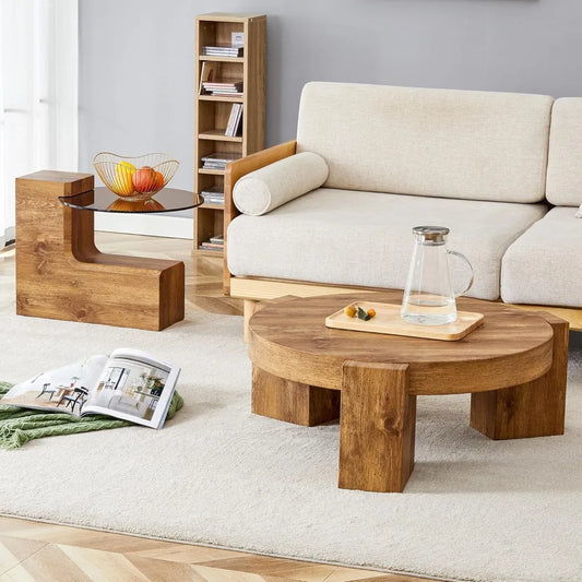 2 in 1 Detachable Small Center Table Set