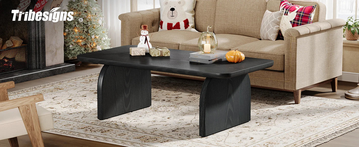 47.24-Inch Tribesigns Farmhouse Rectangular Coffee Table