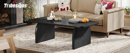 47.24-Inch Tribesigns Farmhouse Rectangular Coffee Table